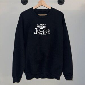 Black White Poetic Justice Classic 90s Movie Film Crewneck Sweatshirt